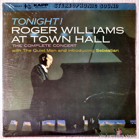 Roger Williams ‎– Tonight! Roger Williams At Town Hall vinyl record front cover