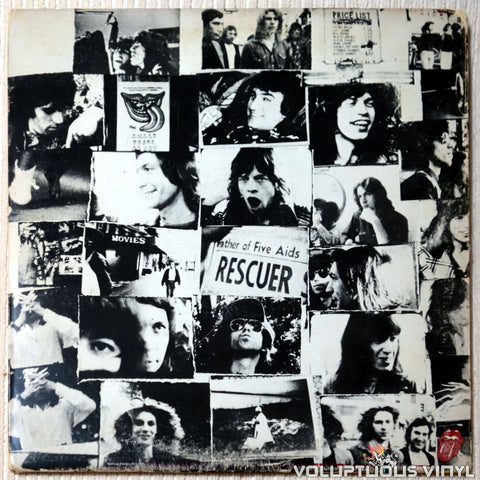 The Rolling Stones ‎– Exile On Main St. vinyl record back cover