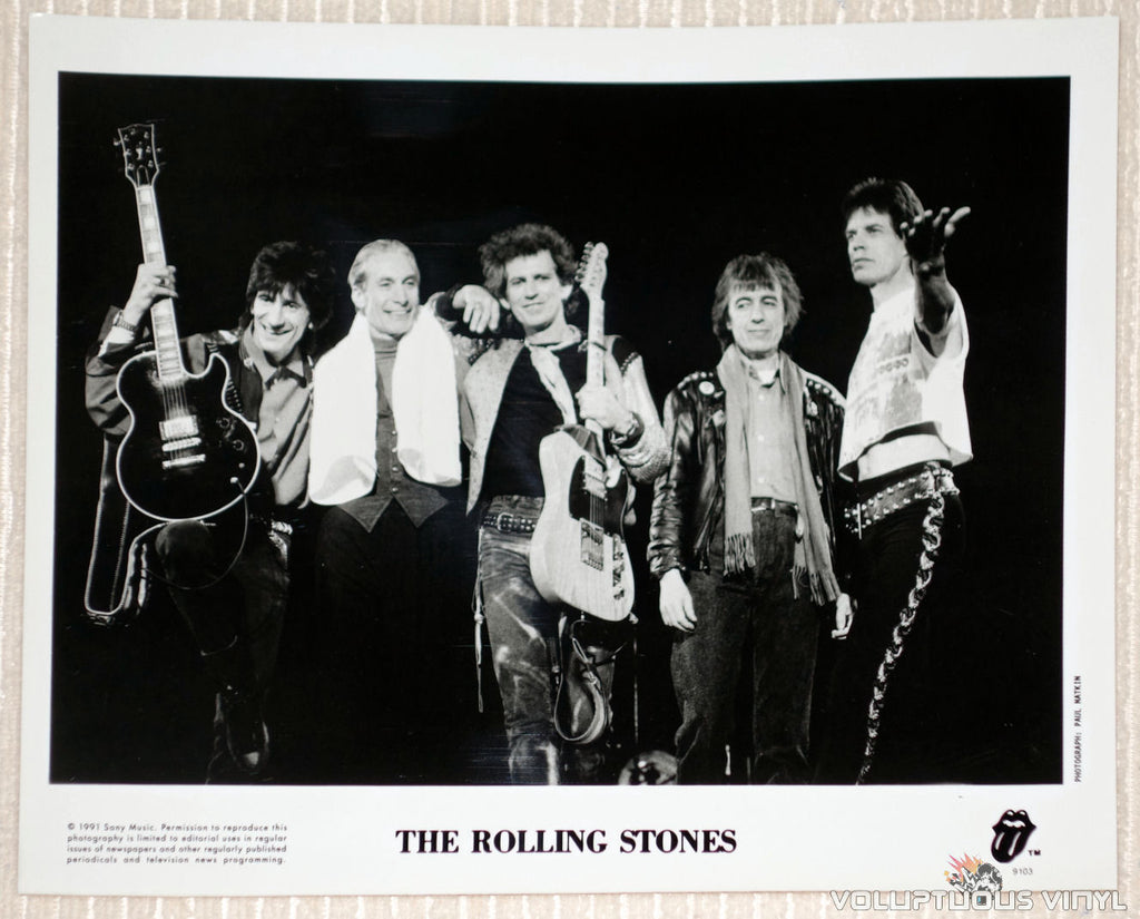 The Rolling Stones - Sony Music - 1991 Promotional Photo