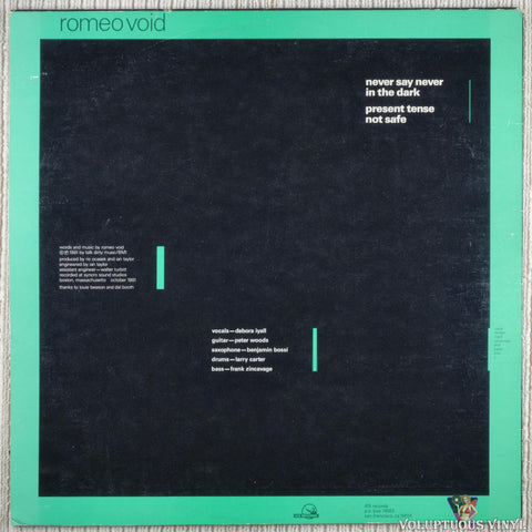 Romeo Void – Never Say Never (1981) 12" EP
