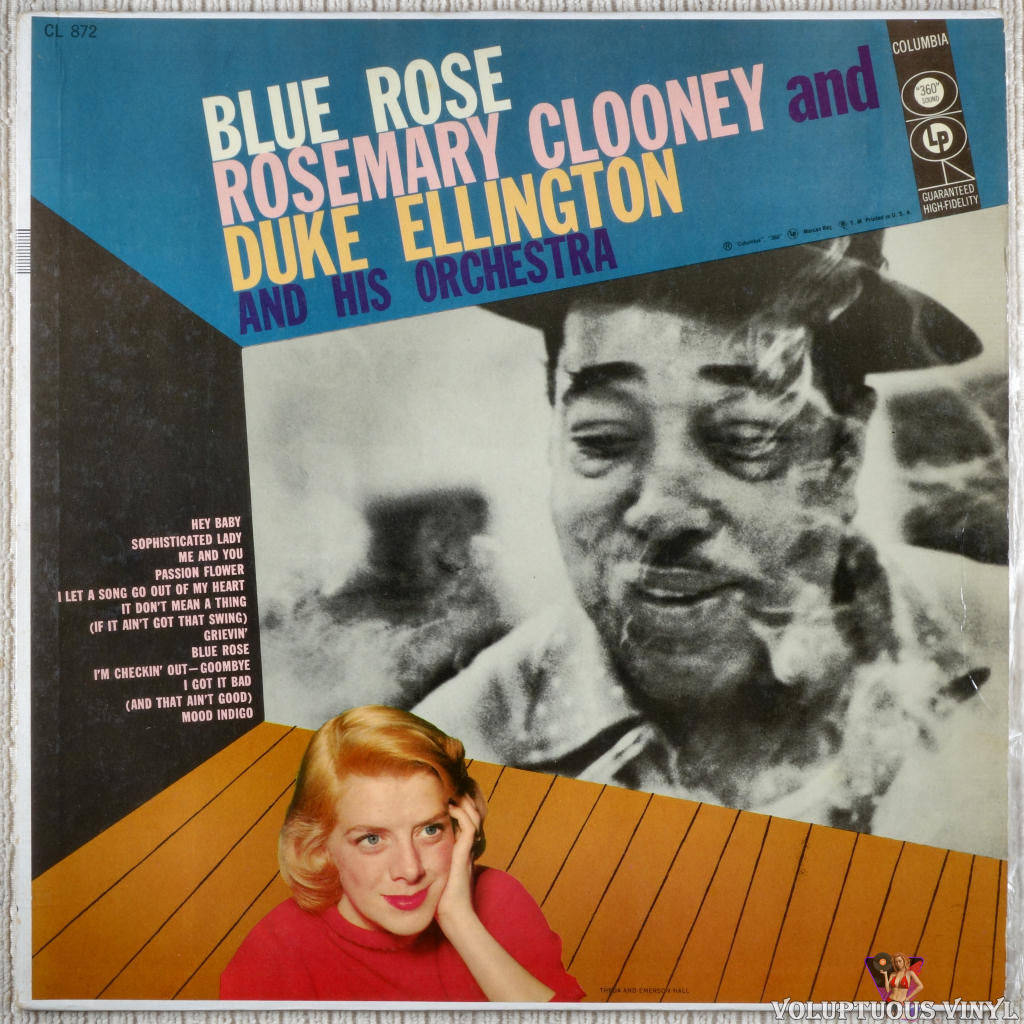 Rosemary Clooney And Duke Ellington And His Orchestra – Blue Rose vinyl record front cover
