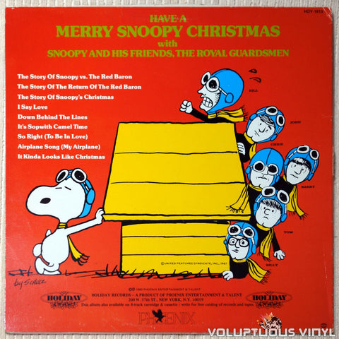 The Royal Guardsmen ‎– Merry Snoopy's Christmas - Vinyl Record - Back Cover