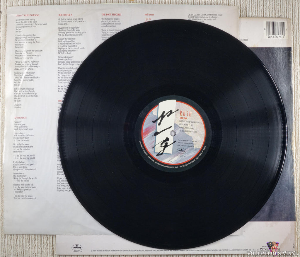 Rush – Grace Under Pressure (1984) Vinyl, LP, Album – Voluptuous Vinyl  Records
