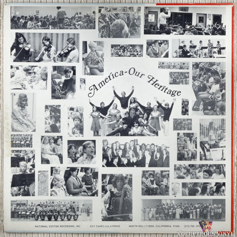Saddleback Valley Unified School District – America Our Heritage: Anaheim Convention Center June 4, 1974 vinyl record back cover