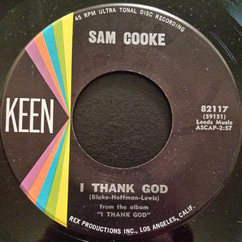 Sam Cooke – I Thank God / With You (?) 7" Single