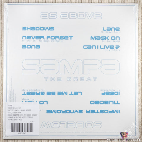 Sampa The Great – As Above So Below vinyl record back cover