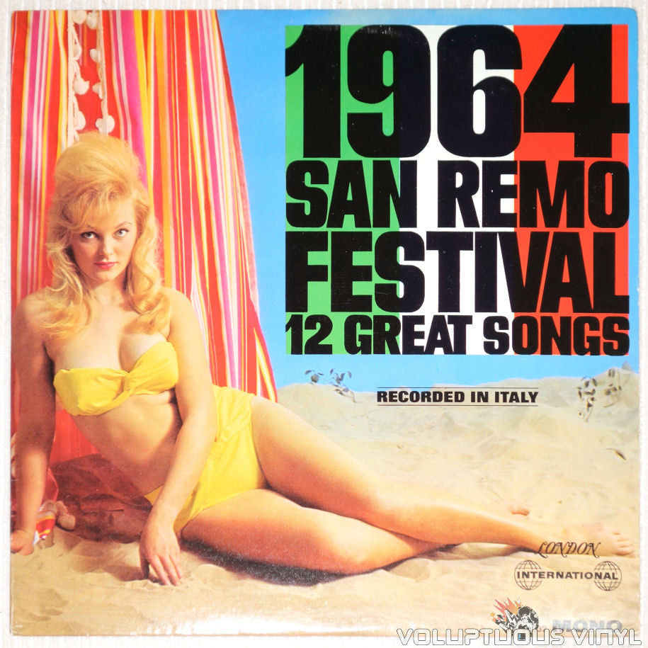 San Remo Festival 1964: 12 Great Songs - Vinyl Record - Front Cover Bikini Babe