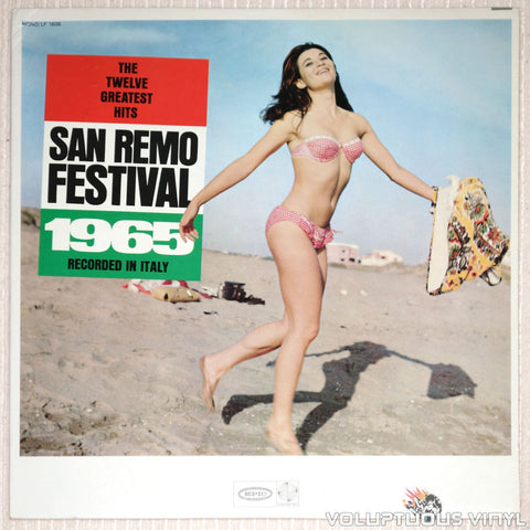 San Remo Festival 1965: The Twelve Greatest Hits - Vinyl Record - Front Cover Bikini Babe