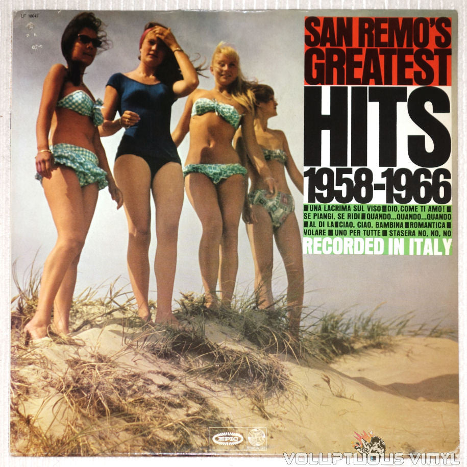 San Remo's Greatest Hits 1958-1966 - Vinyl Record - Front Cover Bikini Babes