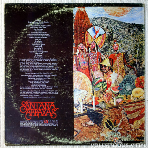 Santana ‎– Abraxas - Vinyl Record - Back Cover