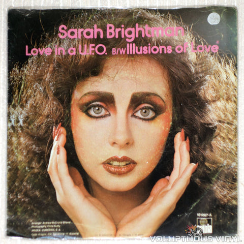 Sarah Brightman ‎– Love In A U.F.O. - Vinyl Record - Back Cover