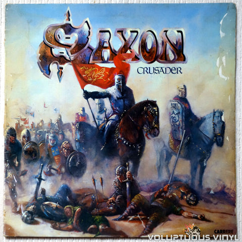Saxon ‎– Crusader - Vinyl Record - Front Cover