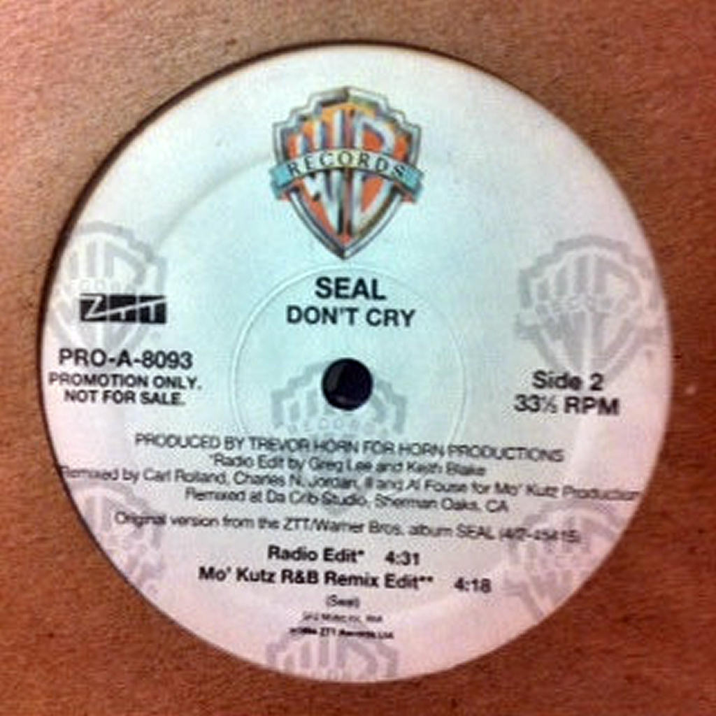Seal – Don't Cry (1994) 12" Single, Promo