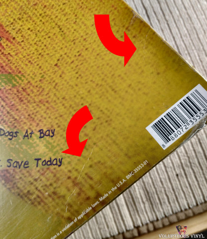 Seether ‎– Isolate And Medicate vinyl record back cover bottom right corner