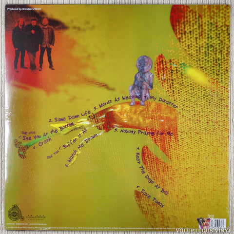 Seether ‎– Isolate And Medicate vinyl record back cover