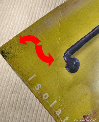 Seether ‎– Isolate And Medicate vinyl record front cover bottom left corner section