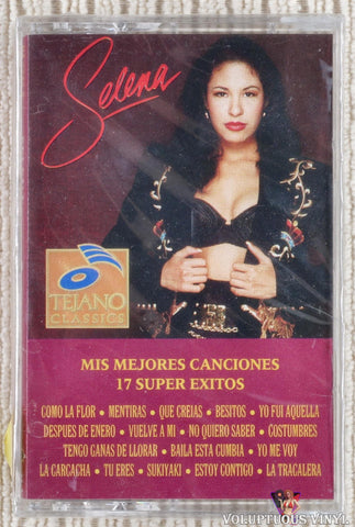 Selena ‎– Mis Mejores Canciones • 17 Super Exitos cassette tape front cover