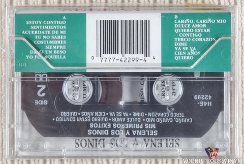 Selena Y Los Dinos ‎– 16 Super Exitos Originales cassette tape back cover