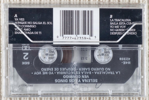Selena Y Los Dinos ‎– Ven Conmigo cassette tape back cover