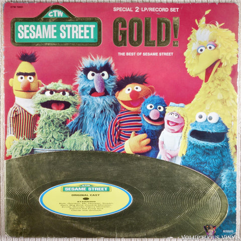 Sesame Street ‎– Sesame Street Gold! The Best Of Sesame Street vinyl record front cover
