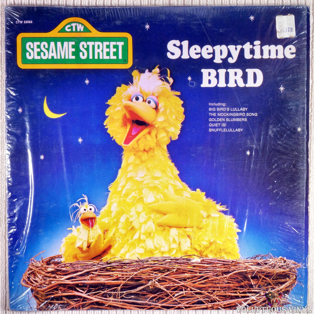 Sesame Street ‎– Sleepytime Bird vinyl record front cover