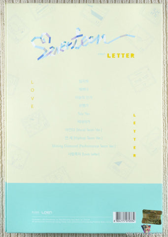 Seventeen – Love & Letter CD back cover