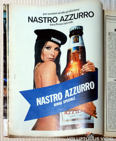 Sexy Italian Beer Ad - L'Europeo - April 22, 1971