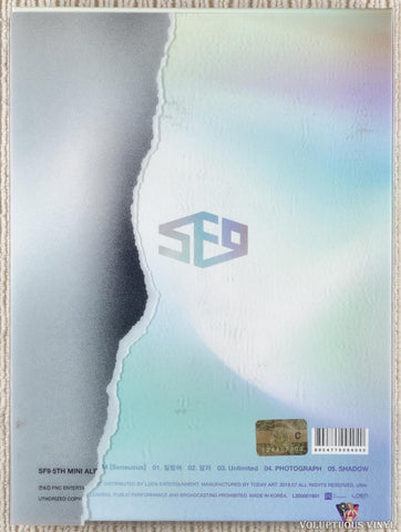 SF9 – Sensuous CD back cover