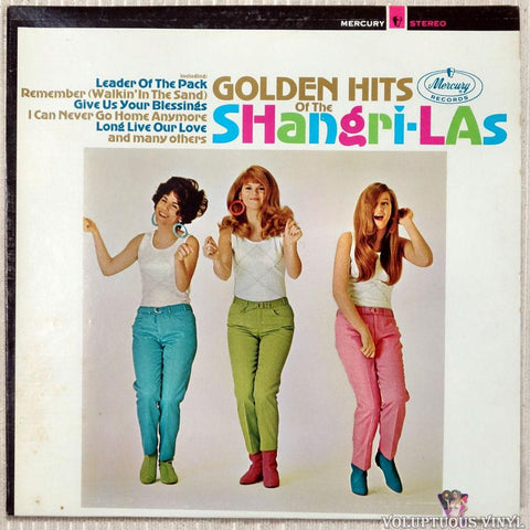 The Shangri-Las ‎– Golden Hits Of The Shangri-Las vinyl record front cover
