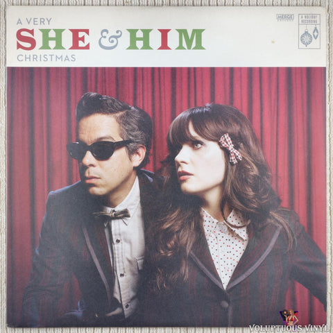 She & Him – A Very She & Him Christmas vinyl record front cover