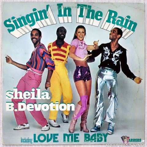 Sheila & B. Devotion ‎– Singin' In The Rain Including Love Me Baby vinyl record front cover