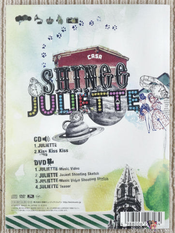 SHINee ‎– Juliette CD / DVD back cover