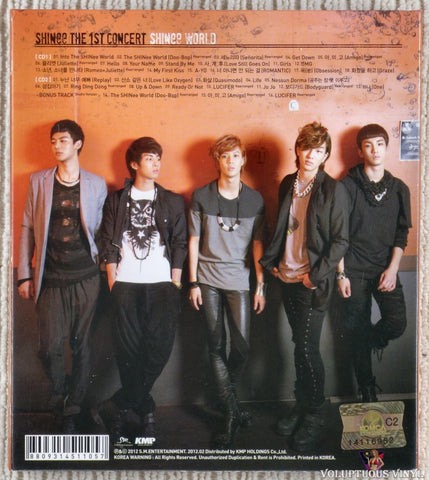 SHINee ‎– The 1st Concert: Shinee World CD back cover