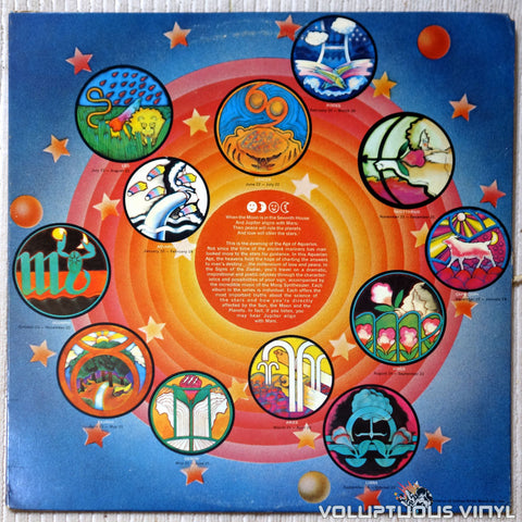 Signs Of The Zodiac ‎– Leo vinyl record back cover