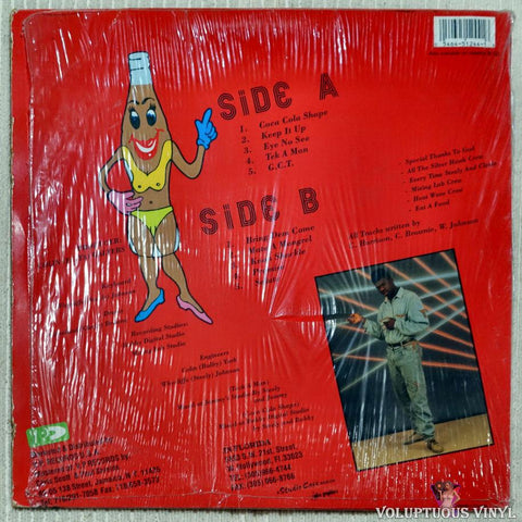 Simpleton ‎– Coca Cola Shape vinyl record back cover