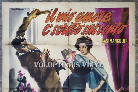 Sin Of Love (1961) - Italian 2F - Sara Montiel Shooting Attackers film poster top half