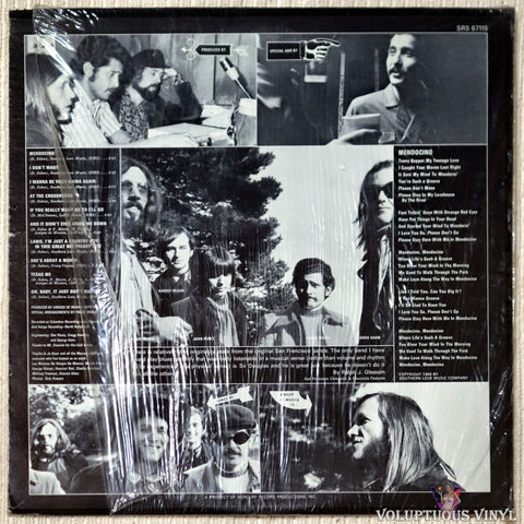 Sir Douglas Quintet ‎– Mendocino vinyl record back cover