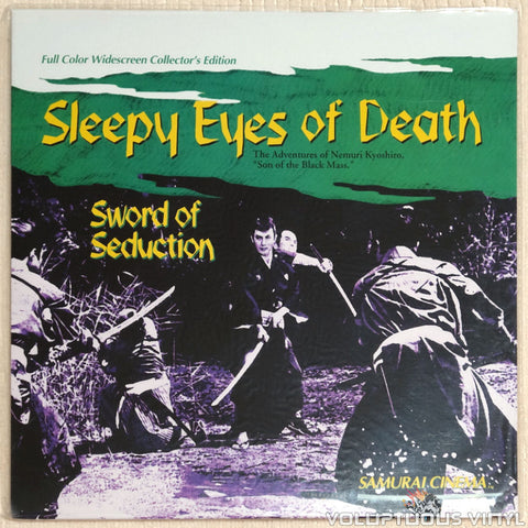 Sleepy Eyes Of Death 4: Sword of Seduction laserdisc front cover