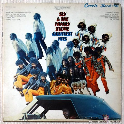 Sly & The Family Stone ‎– Greatest Hits vinyl record front cover