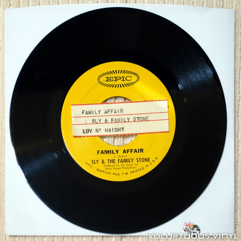 Sly & The Family Stone – Family Affair (1971) 7" Single