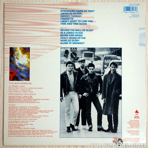 The Smithereens ‎– Especially For You - Vinyl Record - Back Cover