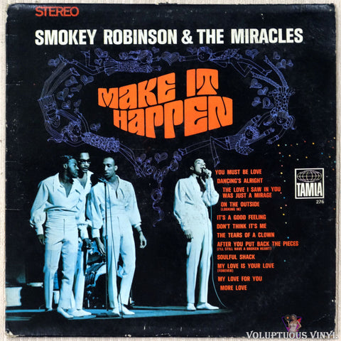 Smokey Robinson And The Miracles ‎– Make It Happen vinyl record front cover