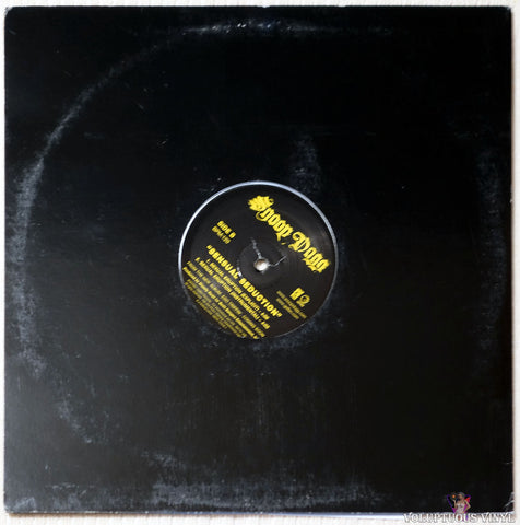 Snoop Dogg ‎– Sensual Seduction vinyl record back cover