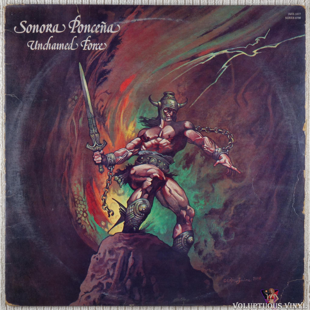 Sonora Ponceña ‎– Unchained Force vinyl record front cover