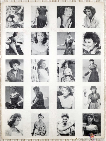 Sophia Loren Vintage Photo Magazine back cover