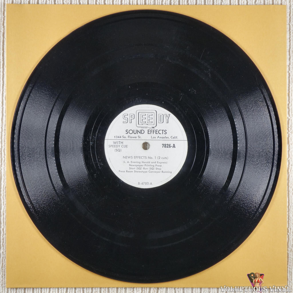 Speedy Sound Effects – News Effects No.1 (2 Cuts) / News Effect No. 2 (Continuous) shellac