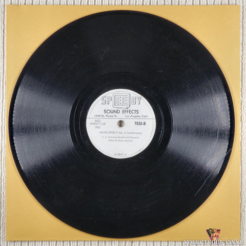 Speedy Sound Effects – News Effects No.1 (2 Cuts) / News Effect No. 2 (Continuous) shellac
