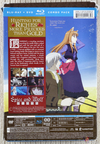 Spice And Wolf: Complete Series Blu-ray DVD slip cover back