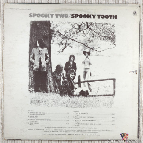 Spooky Tooth – Spooky Two vinyl record back cover