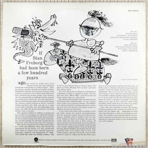 Stan Freberg ‎– With The Original Cast vinyl record back cover